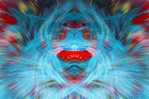 Design element for graphics Visionary surreal artworks Fractal Wall Art Des.. Stockillustratie