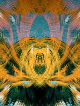 Design element for graphics Visionary surreal artworks Fractal Wall Art Des.. 스톡 일러스트