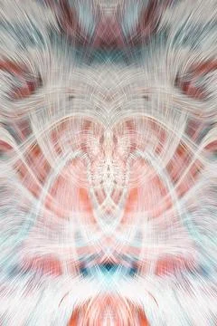 Design element for graphics Visionary surreal artworks Fractal Wall Art Des.. Stock Illustration