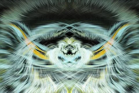 Design element for graphics Visionary surreal artworks Fractal Wall Art Des.. Stock Illustration