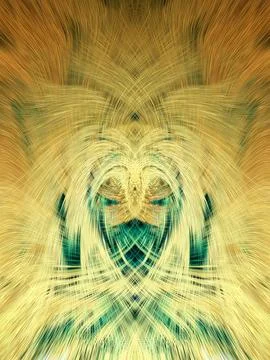 Design element for graphics Visionary surreal artworks Fractal Wall Art Des.. Illustrazione stock