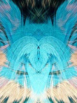 Design element for graphics Visionary surreal artworks Fractal Wall Art Des.. Stock Illustration
