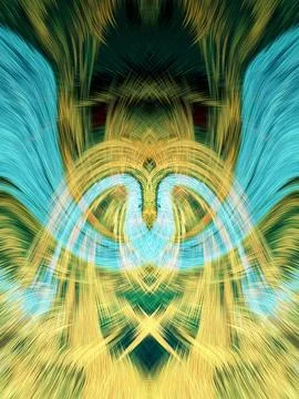Design element for graphics Visionary surreal artworks Fractal Wall Art Des.. Stock Illustration