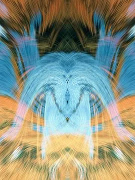 Design element for graphics Visionary surreal artworks Fractal Wall Art Des.. Illustrazione stock