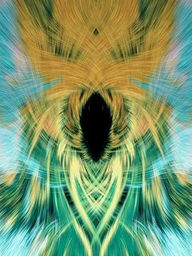 Design element for graphics Visionary surreal artworks Fractal Wall Art Des.. Illustrazione stock