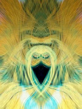Design element for graphics Visionary surreal artworks Fractal Wall Art Des.. Stock Illustration
