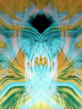 Design element for graphics Visionary surreal artworks Fractal Wall Art Des.. Stock Illustration