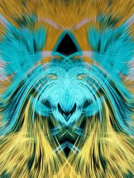 Design element for graphics Visionary surreal artworks Fractal Wall Art Des.. Stock Illustration