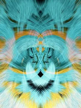Design element for graphics Visionary surreal artworks Fractal Wall Art Des.. 스톡 일러스트