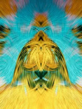 Design element for graphics Visionary surreal artworks Fractal Wall Art Des.. 스톡 일러스트
