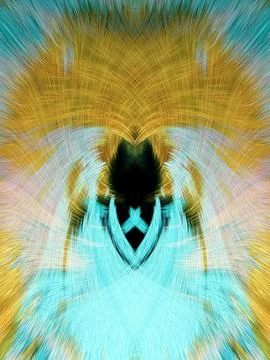 Design element for graphics Visionary surreal artworks Fractal Wall Art Des.. Stock Illustration