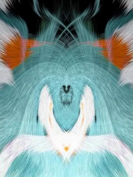 Design element for graphics Visionary surreal artworks Fractal Wall Art Des.. Illustrazione stock