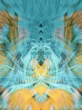 Design element for graphics Visionary surreal artworks Fractal Wall Art Des.. Stock Illustration