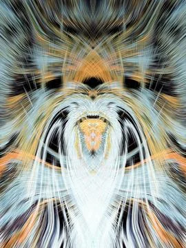 Design element for graphics Visionary surreal artworks Fractal Wall Art Des.. Stock Illustration
