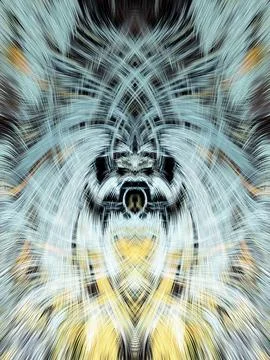 Design element for graphics Visionary surreal artworks Fractal Wall Art Des.. Illustrazione stock