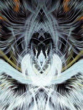 Design element for graphics Visionary surreal artworks Fractal Wall Art Des.. Illustrazione stock