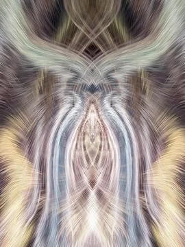 Design element for graphics Visionary surreal artworks Fractal Wall Art Des.. Stock Illustration