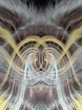 Design element for graphics Visionary surreal artworks Fractal Wall Art Des.. Illustrazione stock