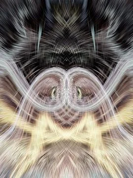 Design element for graphics Visionary surreal artworks Fractal Wall Art Des.. Stockillustratie