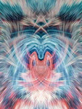 Design element for graphics Visionary surreal artworks Fractal Wall Art Des.. Stock Illustration