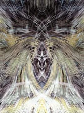 Design element for graphics Visionary surreal artworks Fractal Wall Art Des.. Stockillustratie