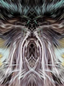 Design element for graphics Visionary surreal artworks Fractal Wall Art Des.. Stock Illustration