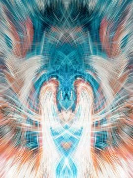 Design element for graphics Visionary surreal artworks Fractal Wall Art Des.. Stock Illustration