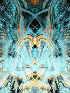 Design element for graphics Visionary surreal artworks Fractal Wall Art Des.. Stockillustratie