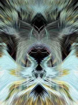 Design element for graphics Visionary surreal artworks Fractal Wall Art Des.. Stock Illustration