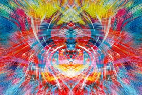 Design element for graphics Visionary surreal artworks Fractal Wall Art Des.. Stock Illustration