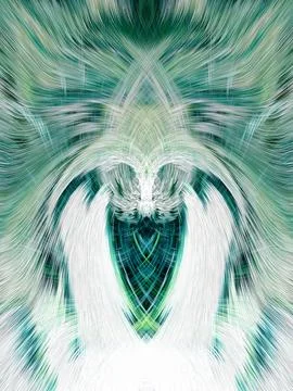 Design element for graphics Visionary surreal artworks Fractal Wall Art Des.. 스톡 일러스트