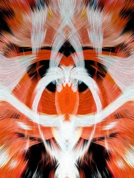 Design element for graphics Visionary surreal artworks Fractal Wall Art Des.. Stock Illustration