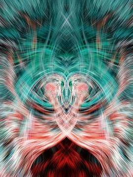 Design element for graphics Visionary surreal artworks Fractal Wall Art Des.. Stock Illustration