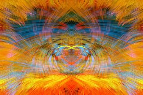 Design element for graphics Visionary surreal artworks Fractal Wall Art Des.. Stock Illustration