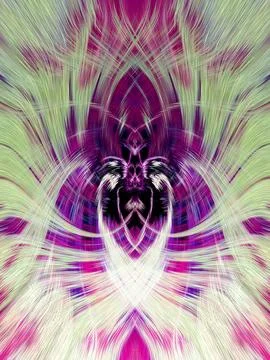 Design element for graphics Visionary surreal artworks Fractal Wall Art Des.. 스톡 일러스트