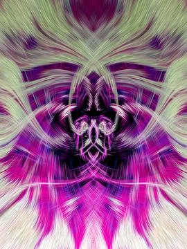 Design element for graphics Visionary surreal artworks Fractal Wall Art Des.. Stock Illustration