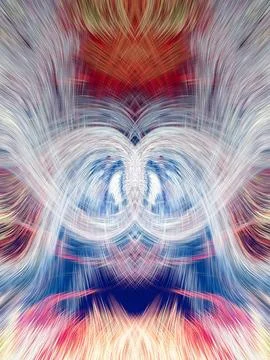 Design element for graphics Visionary surreal artworks Fractal Wall Art Des.. Stockillustratie