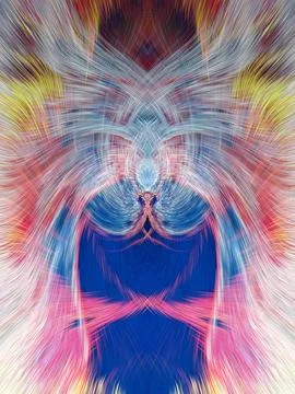 Design element for graphics Visionary surreal artworks Fractal Wall Art Des.. Stock Illustration