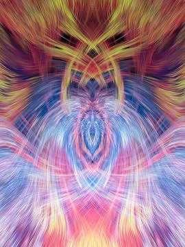 Design element for graphics Visionary surreal artworks Fractal Wall Art Des.. 스톡 일러스트