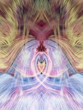 Design element for graphics Visionary surreal artworks Fractal Wall Art Des.. Ilustración de archivo