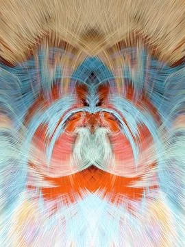 Design element for graphics Visionary surreal artworks Fractal Wall Art Des.. Stockillustratie