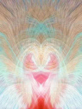 Design element for graphics Visionary surreal artworks Fractal Wall Art Des.. Illustrazione stock