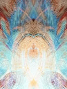 Design element for graphics Visionary surreal artworks Fractal Wall Art Des.. Stock Illustration