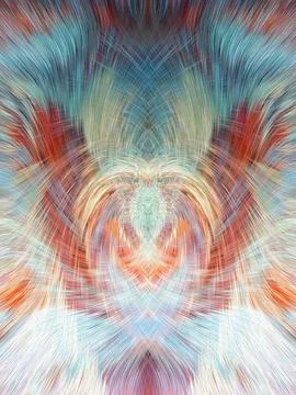 Design element for graphics Visionary surreal artworks Fractal Wall Art Des.. Illustrazione stock