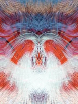 Design element for graphics Visionary surreal artworks Fractal Wall Art Des.. Stockillustratie