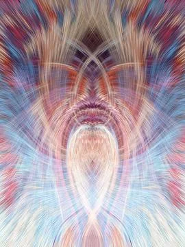 Design element for graphics Visionary surreal artworks Fractal Wall Art Des.. Stock Illustration