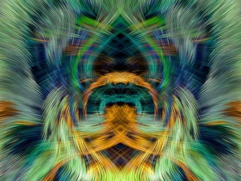 Design element for graphics Visionary surreal artworks Fractal Wall Art Des.. Stock Illustration