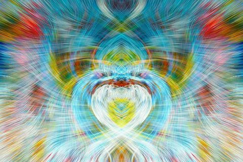 Design element for graphics Visionary surreal artworks Fractal Wall Art Des.. Illustrazione stock