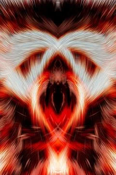 Design element for graphics Visionary surreal artworks Fractal Wall Art Des.. Stock Illustration