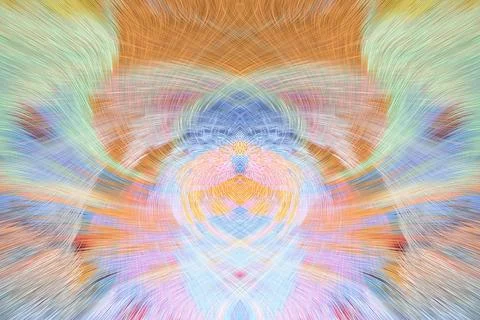 Design element for graphics Visionary surreal artworks Fractal Wall Art Des.. Stock Illustration